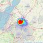 West Coast Properties - Patchway listings heatmap