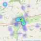 West Wales Properties - Carmarthen listings heatmap