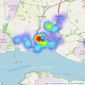 West Wales Properties - Milford Haven listings heatmap