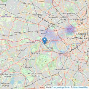 Westgate Utama - London listings heatmap