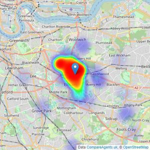 Westmount Estates - Eltham listings heatmap