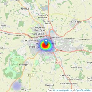 Whatley Lane - Bury St Edmunds listings heatmap