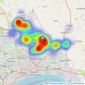 Whitakers - Sutton-on-Hull listings heatmap