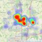 White & Sons - Horley listings heatmap