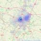 Whitegates - Coventry listings heatmap