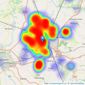 Whitegates - Crewe listings heatmap