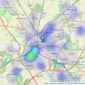 Whitegates - Doncaster listings heatmap