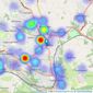 Whitegates - Halifax listings heatmap