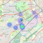 Whitegates - Nottingham listings heatmap