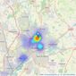 Whitegates - Sherwood listings heatmap