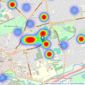 Whites Estate Agents - Northampton listings heatmap