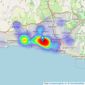 Whitlock and Heaps - Hove listings heatmap