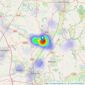 Whittaker & Biggs - Congleton listings heatmap