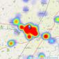 Whittley Parish - Diss listings heatmap