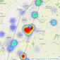 Whittley Parish - Long Stratton listings heatmap