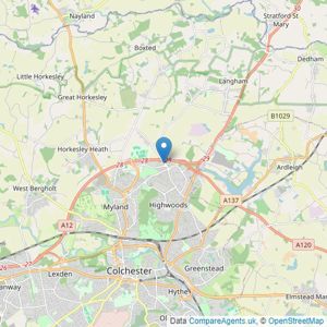 Whybrow & Dodds Ltd - Colchester listings heatmap