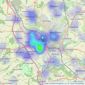 Wilbys - Barnsley listings heatmap