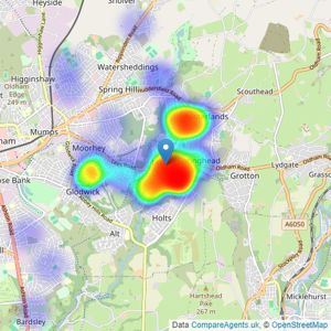 Wild & Griffiths - Lees listings heatmap