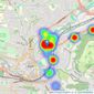 Wild & Lye - Bath listings heatmap