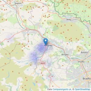 Wildfell Properties Ltd - Covering Keighley listings heatmap