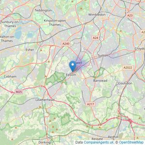 Wildheart Residential Management Limited - Epsom listings heatmap