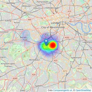 Wilfords London - Wandsworth listings heatmap