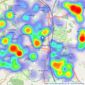 Wilkins Vardy Residential - Chesterfield listings heatmap