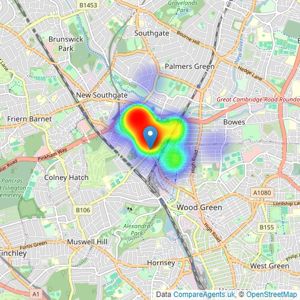 Wilkinson Byrne - London listings heatmap