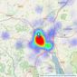 Wilkinson Grant & Co - Exeter listings heatmap