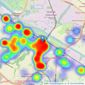 William Gleave - Deeside listings heatmap