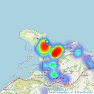 William Gleave - Llandudno listings heatmap