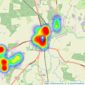 William H. Brown - Bawtry listings heatmap