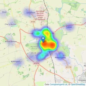 William H. Brown - Beverley listings heatmap