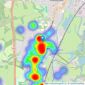 William H. Brown - Broxbourne listings heatmap