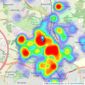 William H. Brown - Bulwell listings heatmap