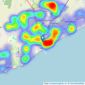 William H. Brown - Clacton On Sea listings heatmap