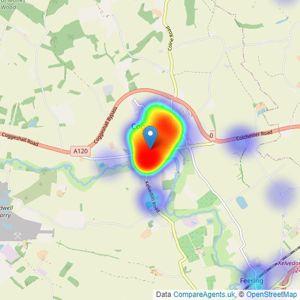 William H. Brown - Coggeshall listings heatmap