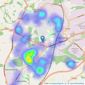 William H. Brown - Corby listings heatmap