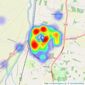 William H. Brown - Downham Market listings heatmap