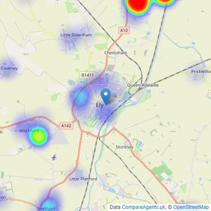 William H. Brown - Ely listings heatmap