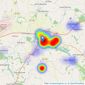 William H. Brown - Fakenham listings heatmap