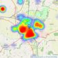 William H. Brown - Grantham listings heatmap