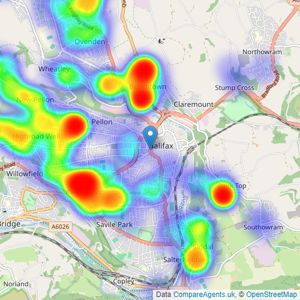 William H. Brown - Halifax listings heatmap