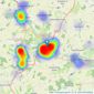 William H. Brown - Halstead listings heatmap