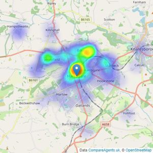 William H. Brown - Harrogate listings heatmap