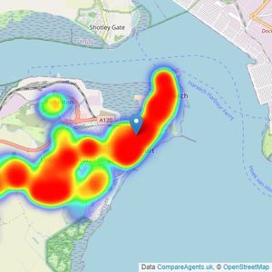 William H. Brown - Harwich listings heatmap