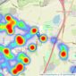 William H. Brown - Hatfield listings heatmap