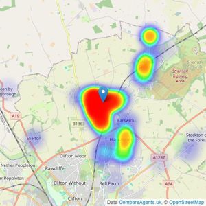 William H. Brown - Haxby listings heatmap