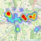 William H. Brown - Hertford listings heatmap