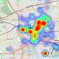 William H. Brown Incorporating Porter Glenny - Barking listings heatmap